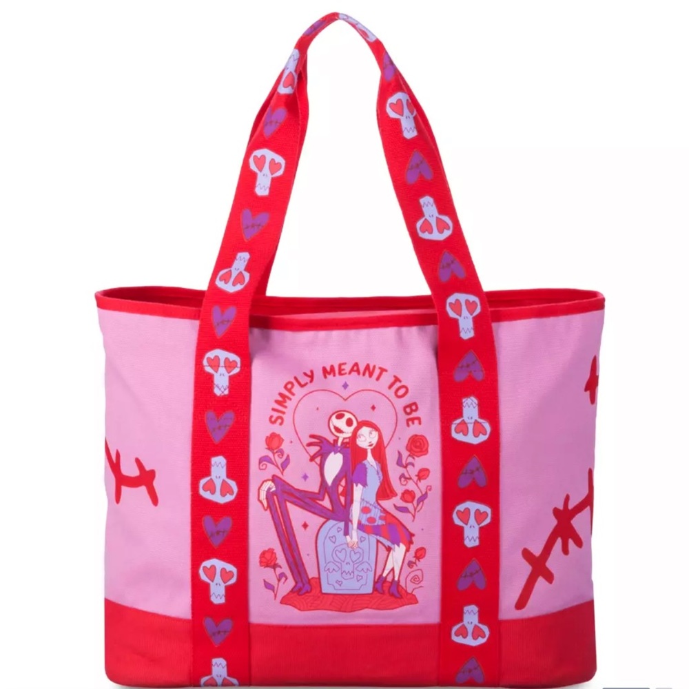 Disney Valentines Jack and  Sally Tote Bag The Nightmare Before Christmas
